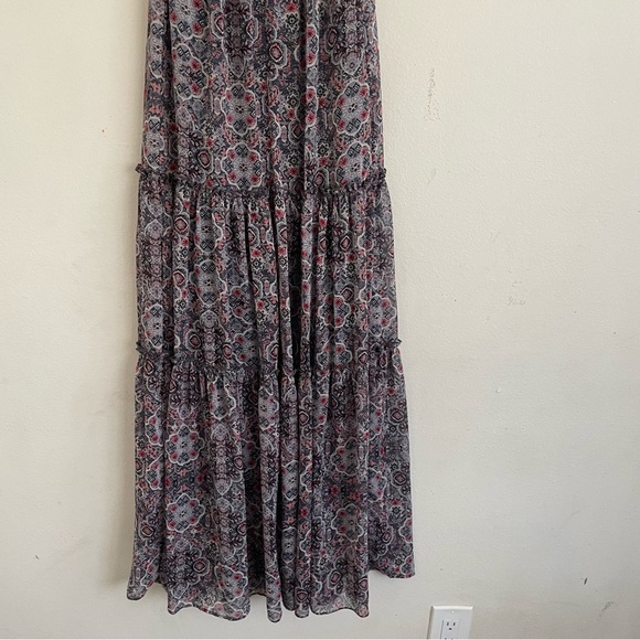 Anthropologie Drew Naomi Tiered Maxi Dress Boho Floral Chiffon XS - Picture 11 of 11